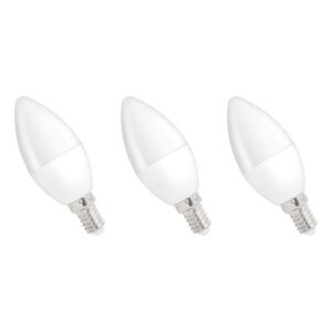 Spectrum LED Kaarslamp E14 8W - 230V - 710 Lumen - 4000K Neutraal Wit - Natuurlijk Licht - Energiezuinig - 3 stuks