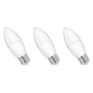 Spectrum LED Kaarslamp E27 4W - 230V - 320 Lumen - 3000K Warm wit - Gezellig licht - Energiezuinig - 3 stuks