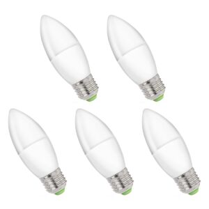 Spectrum LED Kaarslamp E27 6W - 230V - 520 Lumen - 3000K Warm wit - Gezellig licht - Energiezuinig - 5 stuks