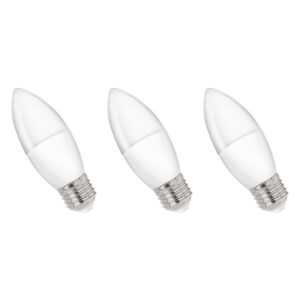 Spectrum LED Kaarslamp E27 8W - 230V - 710 Lumen - 3000K Warm wit - Gezellig licht - Energiezuinig - 3 stuks