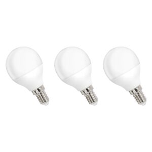 Spectrum LED Kogellamp E14 1W - 230V - 90 Lumen - 3000K Warm wit - Gezellig licht - Energiezuinig - 3 stuks