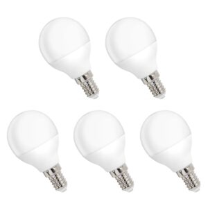 Spectrum LED Kogellamp E14 1W - 230V - 90 Lumen - 6000K Koud wit - Helder daglicht - Energiezuinig - 5 stuks