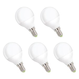 Spectrum LED Kogellamp E14 4W - 230V - 340 Lumen - 4000K Neutraal Wit - Natuurlijk Licht - Energiezuinig - 5 stuks