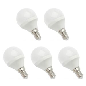 Spectrum LED Kogellamp E14 6W - 230V - 520 Lumen - 3000K Warm wit - Gezellig licht - Energiezuinig - 5 stuks