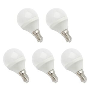 Spectrum LED Kogellamp E14 6W - 230V - 540 Lumen - 4000K Neutraal Wit - Natuurlijk Licht - Energiezuinig - 5 stuks