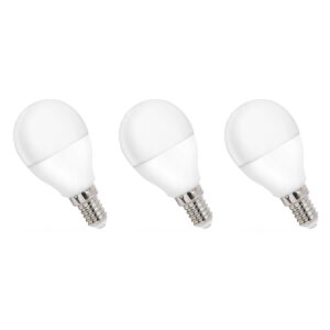 Spectrum LED Kogellamp E14 8W - 230V - 710 Lumen - 3000K Warm wit - Gezellig licht - Energiezuinig - 3 stuks