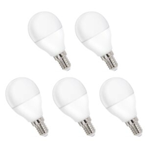 Spectrum LED Kogellamp E14 8W - 230V - 730 Lumen - 4000K Neutraal Wit - Natuurlijk Licht - Energiezuinig - 5 stuks
