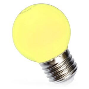 Spectrum LED Kogellamp E27 1W - 230V - 120 Lumen - Energiezuinig - Geel licht