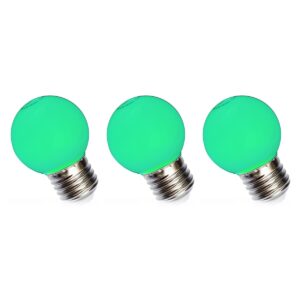 Spectrum LED Kogellamp E27 1W - 230V - 120 Lumen - Energiezuinig - Groen licht - 3 stuks