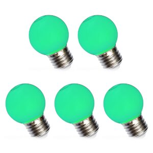 Spectrum LED Kogellamp E27 1W - 230V - 120 Lumen - Energiezuinig - Groen licht - 5 stuks