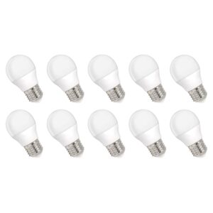 Spectrum LED Kogellamp E27 1W - 230V - 90 Lumen - 3000K Warm wit - Gezellig licht - Energiezuinig - 10 stuks