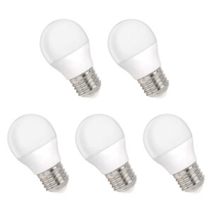 Spectrum LED Kogellamp E27 1W - 230V - 90 Lumen - 4000K Neutraal Wit - Natuurlijk Licht - Energiezuinig - 5 stuks