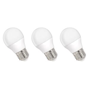 Spectrum LED Kogellamp E27 6W - 230V - 520 Lumen - 3000K Warm wit - Gezellig licht - Energiezuinig - 3 stuks