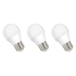 Spectrum LED Kogellamp E27 6W - 230V - 540 Lumen - 4000K Neutraal Wit - Natuurlijk Licht - Energiezuinig - 3 stuks