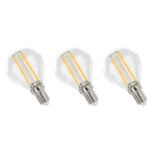 Spectrum LED Lamp E14 1W 230V - 100 Lumen - 2700K Warm wit - Gezellig licht - Energiezuinig - 3 stuks