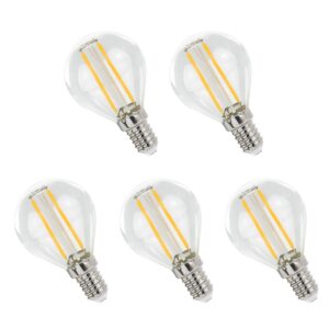 Spectrum LED Lamp E14 1W 230V - 110 Lumen - 4000K Neutraal wit - Natuurlijk licht - Energiezuinig - 5 stuks