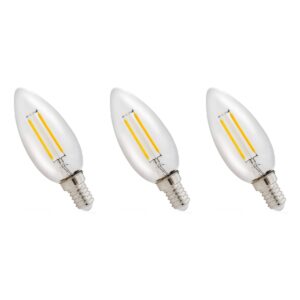 Spectrum LED Lamp E14 1W 230V - 120 Lumen - 4000K Neutraal wit - Natuurlijk licht - Energiezuinig - 3 stuks