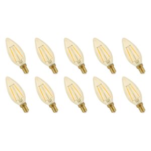 Spectrum LED Lamp E14 2W 230V - 260 Lumen - 2400K Warm wit - Gezellig licht - Energiezuinig - 10 stuks