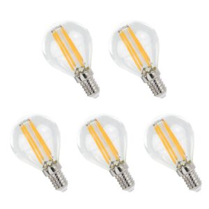 Spectrum LED Lamp E14 5.5W 230V - 660 Lumen - 2700K Warm wit - Gezellig licht - Energiezuinig - 5 stuks