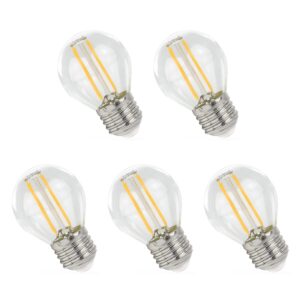 Spectrum LED Lamp E27 1W 230V - 110 Lumen - 4000K Neutraal wit - Natuurlijk licht - Energiezuinig - 5 stuks