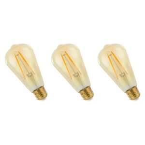 Spectrum LED Lamp E27 2W 230V - 240 Lumen - 2400K Warm wit - Gezellig licht - Energiezuinig - 3 stuks
