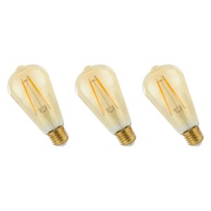 Spectrum LED Lamp E27 4.9W 230V - 490 Lumen - 2400K Warm wit - Gezellig licht - Energiezuinig - 3 stuks