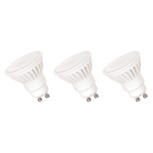 Spectrum LED Lamp GU10 10W - 230V - 830 Lumen - 3000K Warm Wit - Gezellig licht - Energiezuinig - 3 stuks