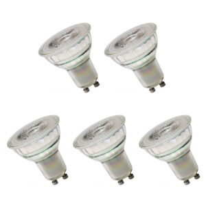 Spectrum LED Lamp GU10 230V 5,5W - 475 Lumen - 3000K Warm wit - Gezellig licht - Dimbaar - Energiezuinig - 5 stuks