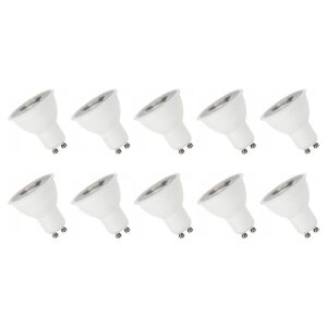 Spectrum LED Lamp GU10 4W - 230V - 300 Lumen - 3000K Warm Wit - Gezellig licht - Energiezuinig - 10 stuks