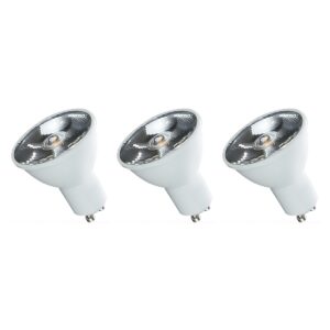 Spectrum LED Lamp GU10 6W - 230V - 430 Lumen - 3000K Warm Wit - Gezellig licht - Energiezuinig - 3 stuks
