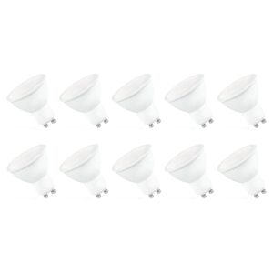 Spectrum LED Lamp GU10 6W - 230V - 500 Lumen - 3000K Warm Wit - Gezellig licht - Energiezuinig - 10 stuks