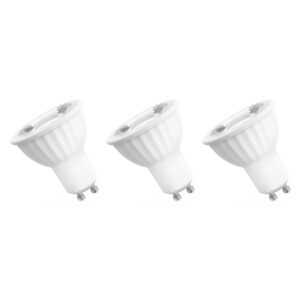 Spectrum LED Lamp GU10 6W - 230V - 500 Lumen - 3000K Warm Wit - Gezellig licht - Energiezuinig - 3 stuks