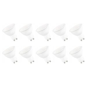 Spectrum LED Lamp GU10 9W - 230V - 860 Lumen - 6000K Koud wit - Helder daglicht - Energiezuinig - 10 stuks