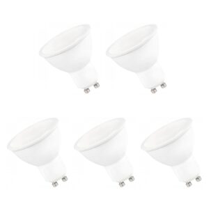 Spectrum LED Lamp GU10 9W - 230V - 860 Lumen - 6000K Koud wit - Helder daglicht - Energiezuinig - 5 stuks