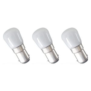 Spectrum LED Miniatuur Lamp Ba15d 1.5W - 230V - 140 Lumen - 3000K Warm wit - Gezellig licht - Energiezuinig - 3 stuks