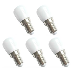 Spectrum LED Miniatuur Lamp E14 1.5W - 230V - 140 Lumen - 3000K Warm wit - Gezellig licht - Energiezuinig - 5 stuks