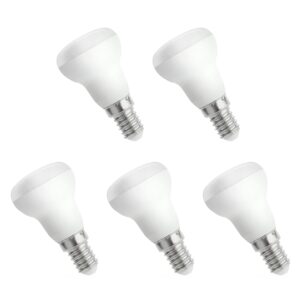 Spectrum LED Reflectorlamp E14 3W - 230V - 180 Lumen - 3000K Warm wit - Gezellig licht - Energiezuinig - 5 stuks