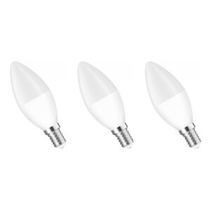 Spectrum Smart LED Lamp E14 4.9W - 230V - 520 Lumen - 2700-6000K - Bluetooth Compatibel - 3 stuks