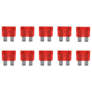 Standaard Steekzekeringen - 10A 32V - Rood - Geschikt voor Auto/Camper/Boot - Per 10 stuk(s)