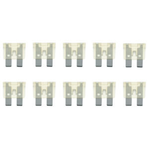 Standaard Steekzekeringen - 25A 32V - Wit - Geschikt voor Auto, Camper & Boot - Per 10 stuk(s)