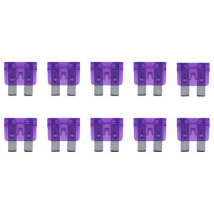 Standaard Steekzekeringen - 3A 32V - Paars - Geschikt voor Auto/Camper/Boot - Per 10 stuk(s)