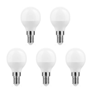 Technik E14 LED Lamp 4.9W - 470lm - 4000K - Neutraal Wit - LED Globe Mini P45 - Vervangt 40W Halogeen Gloeilamp - 5 stuks