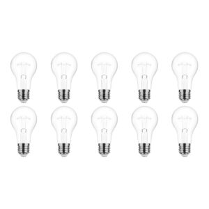 Technik E27 Wolfraam-Gloeilamp Dimbaar 150W - 2700K - Warm Wit - Gloeilamp Globe A70 - 10 stuks