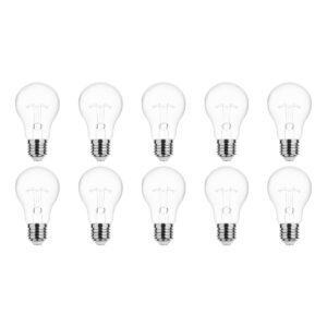 Technik E27 Wolfraam-Gloeilamp Dimbaar 40W - 2700K - Warm Wit - Gloeilamp Globe A55 - 10 stuks