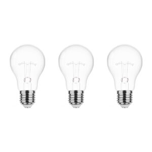 Technik E27 Wolfraam-Gloeilamp Dimbaar 40W - 2700K - Warm Wit - Gloeilamp Globe A55 - 3 stuks