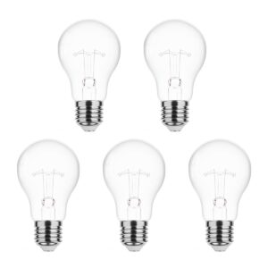 Technik E27 Wolfraam-Gloeilamp Dimbaar 40W - 2700K - Warm Wit - Gloeilamp Globe A55 - 5 stuks