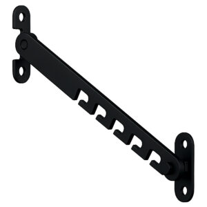 Raamvastzetter en Deurvastzetter 16cm - met Bevestigingsmateriaal - Zwart