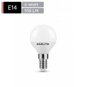 Asalite LED Lamp G45 E14 Fitting - 6W = 40W - 510 Lumen - 4000K Neutraal Wit Licht - Niet Dimbaar - 220-240V - Energiezuinig