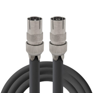 Coaxkabel TV 30 meter - Rechte Male naar Rechte Female - Zwart - Stoorsignaalvrij - Geschikt voor Buiten - Handgemaakt