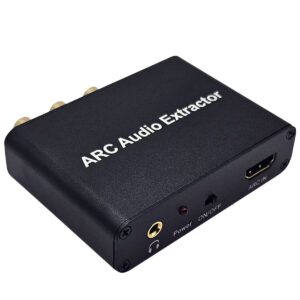 HDMI Audio Extractor - HDMI ARC naar Optisch(SPDIF) + Coaxiaal + RCA - HDMI Converter - Inclusief adapter